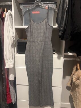 wild fable Gray Plaid Sleeveless Jumpsuit Romper